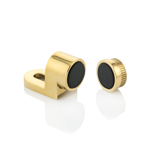 THE EMPATHIST Brass ザ オリジナルケース Joseph Giles - Adjustable magnetic cabinet catch with leather pad